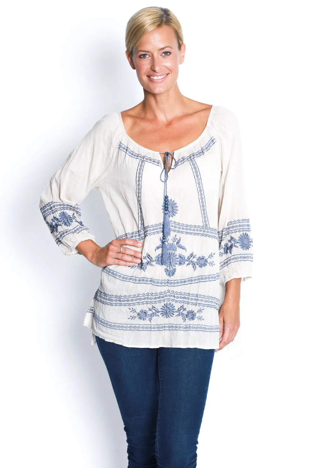 Mimosa Top in White