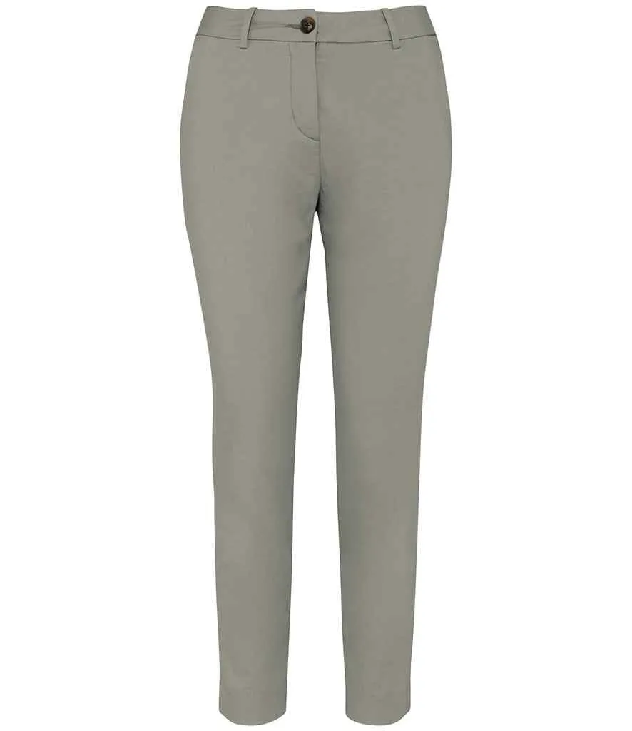 Native Spirit Ladies Chino Trousers | Almond Green