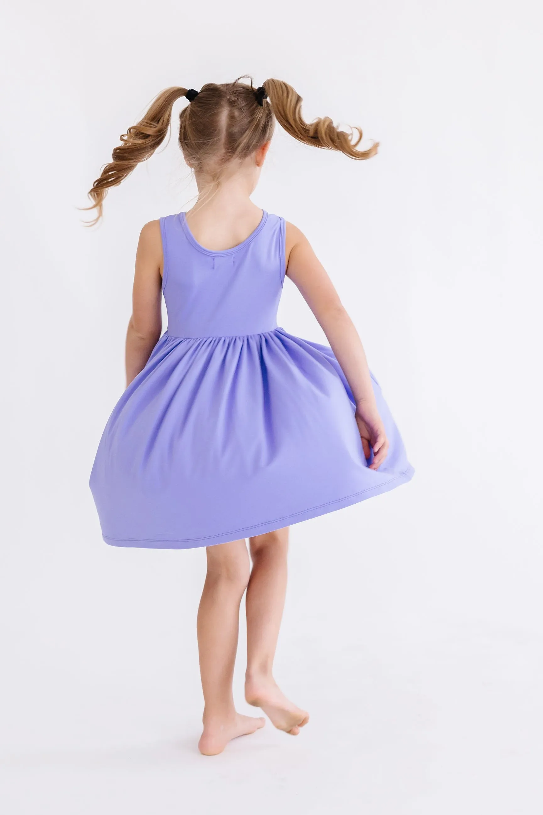 Periwinkle Pocket Tank Twirl Dress