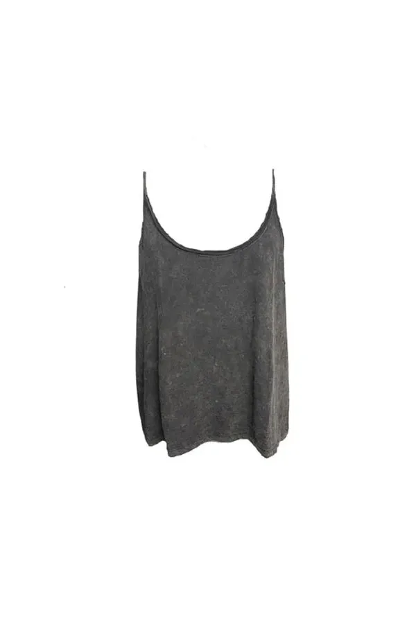 PRISCILA TANK TOP - WASHED BLACK