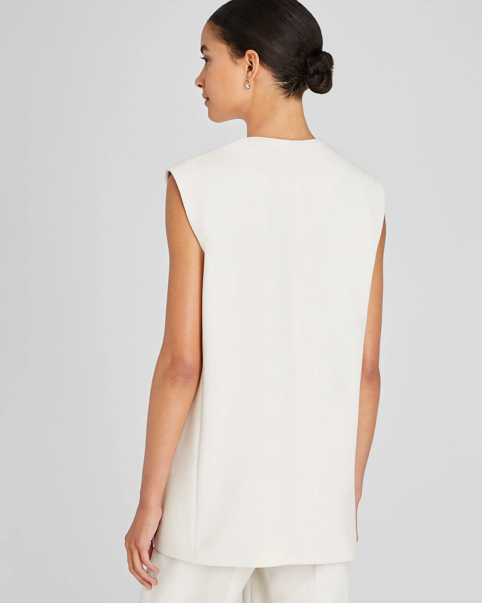 Relaxed Long Vest