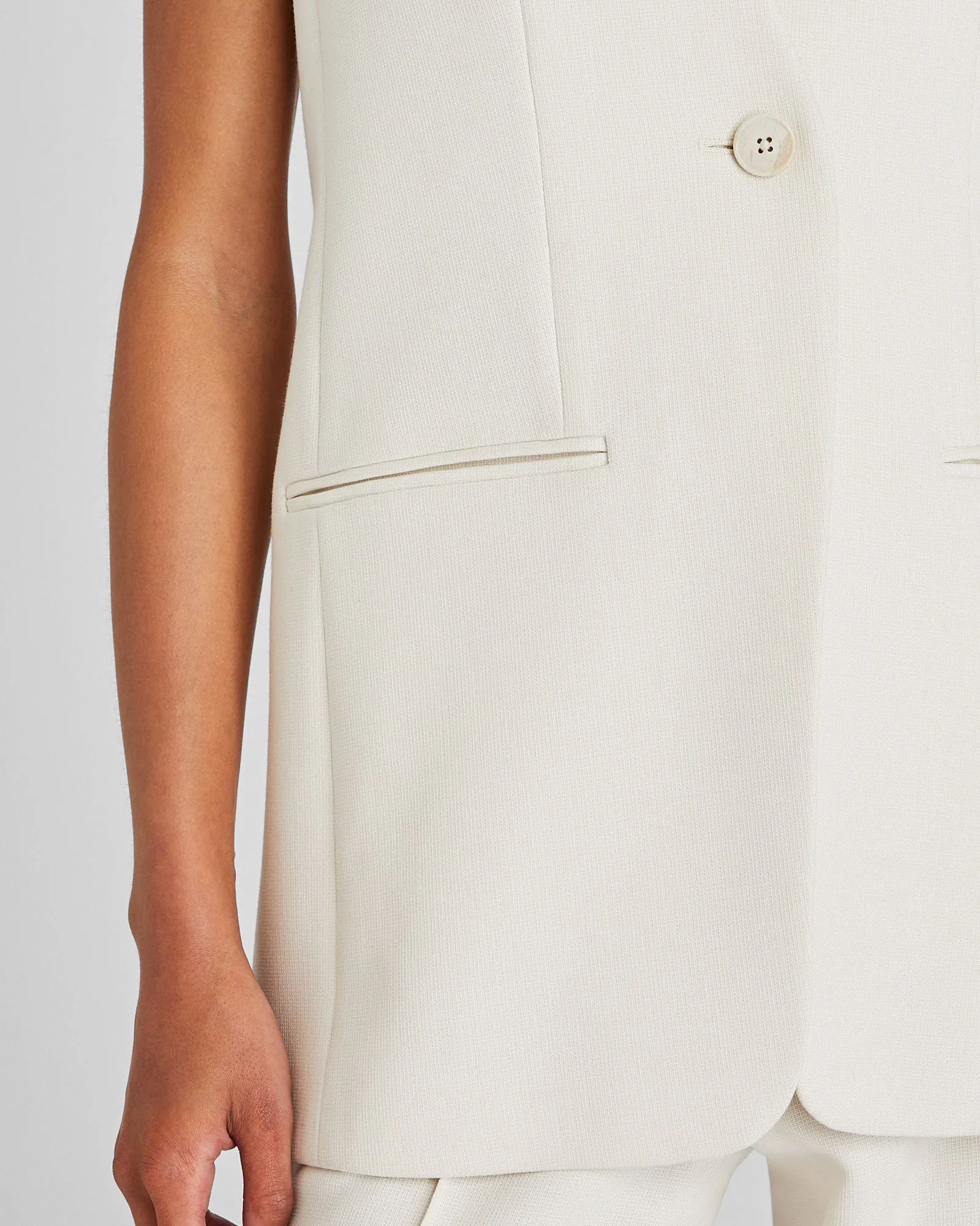 Relaxed Long Vest