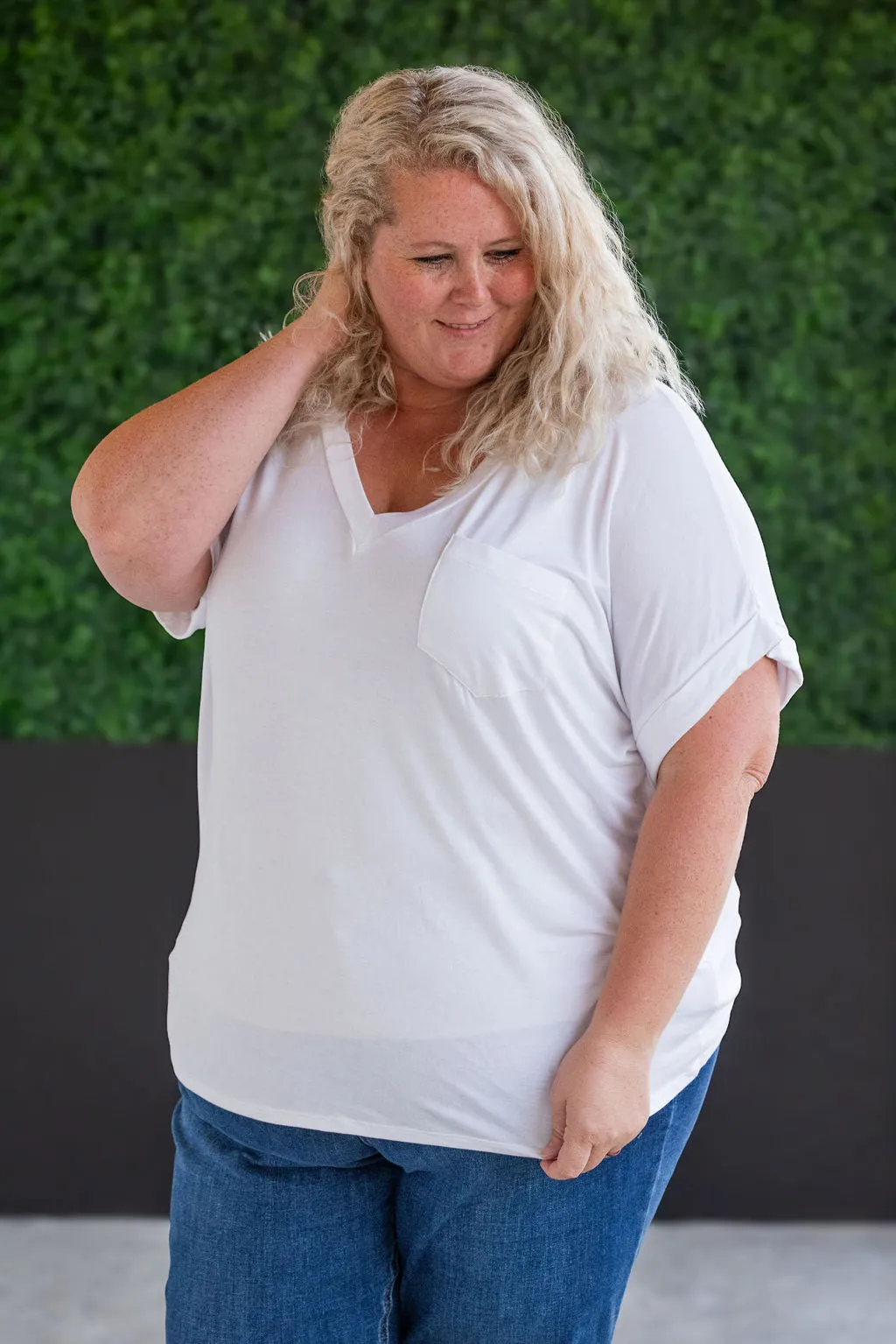 Sierra Pocket Top - White by Michelle Mae