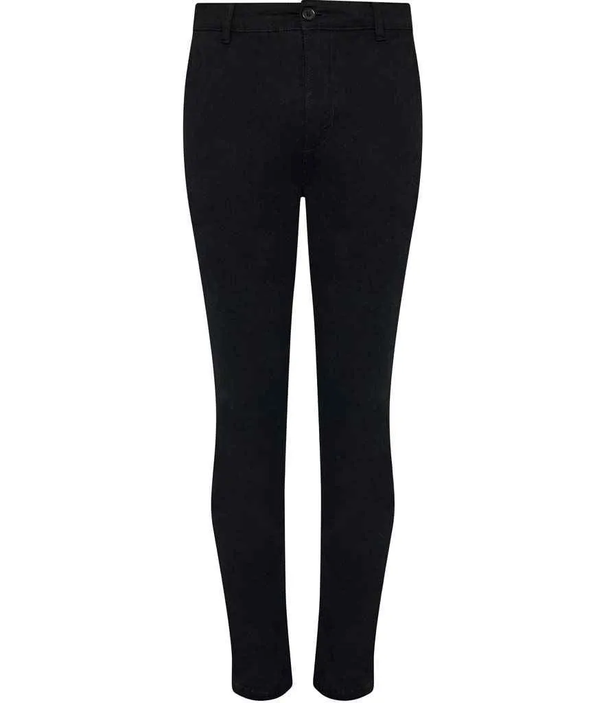 So Denim Adam Slim Chino Trousers | Black