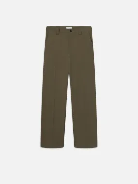 Straight Leg Chino Trousers -- Moss Green