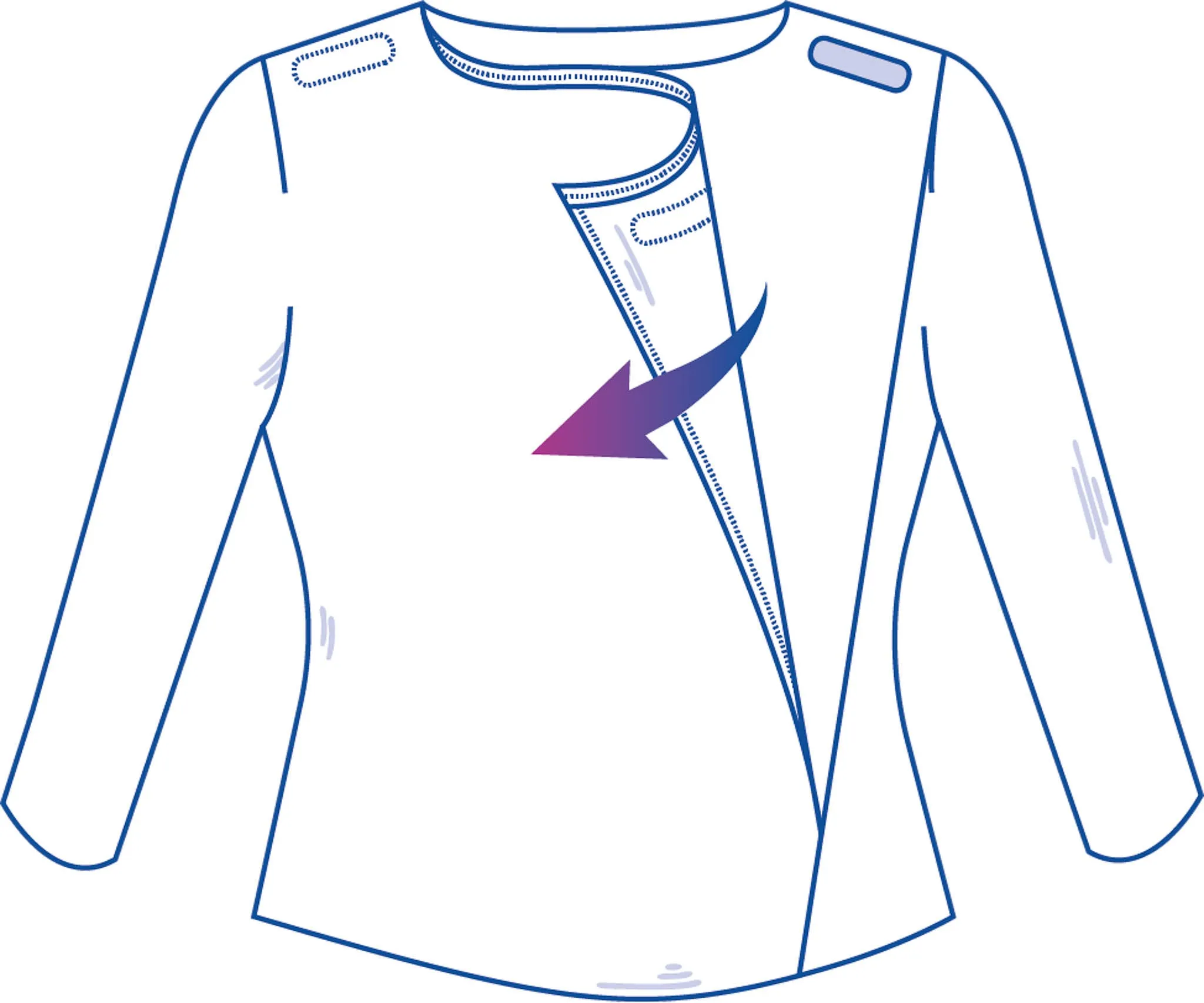 Stylish Top for Elderly Women