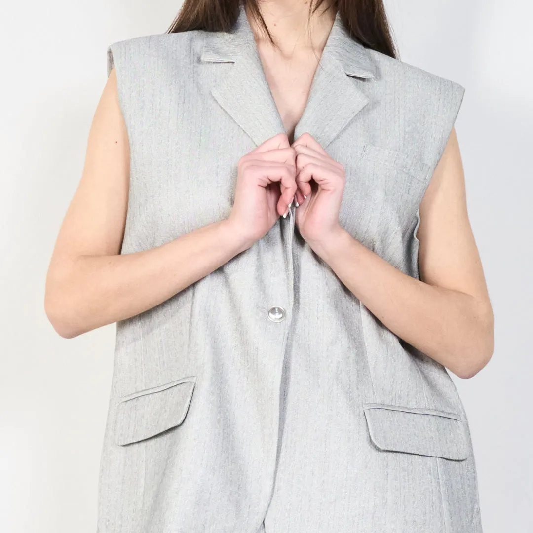 Tailored sleeveless blazer vest wholesale