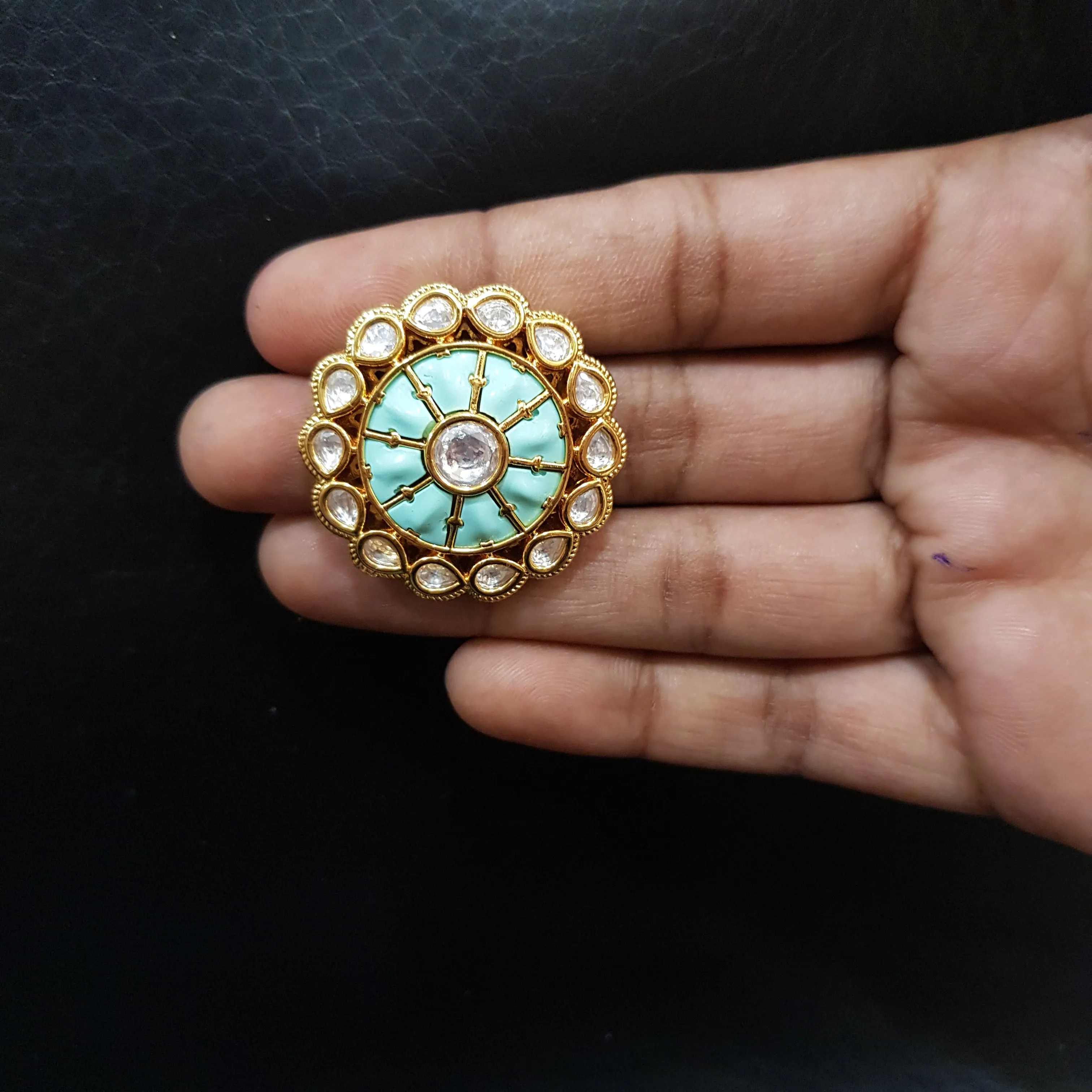 Trendy Kundan Tops/Studs 12180-8480