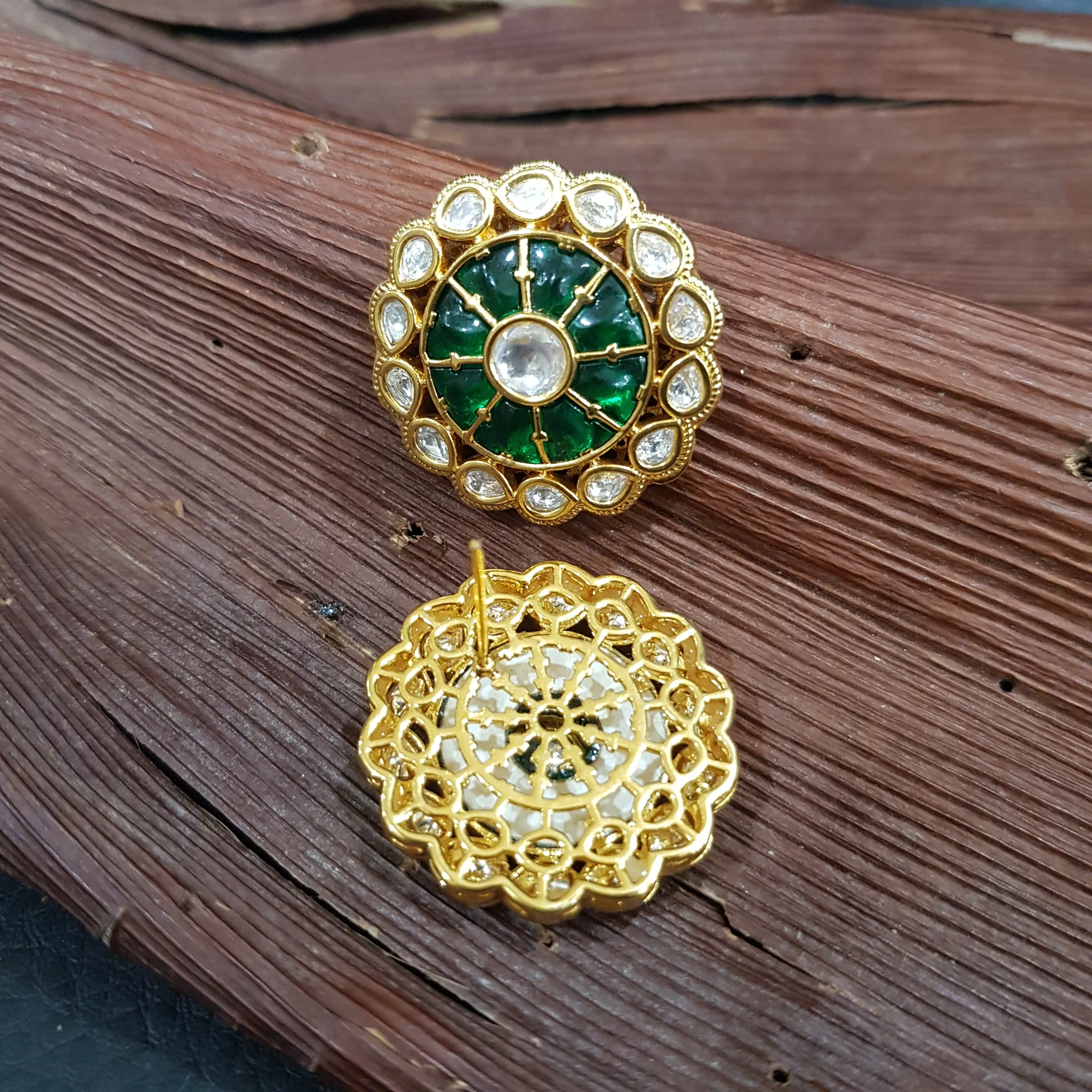 Trendy Kundan Tops/Studs 12180-8480