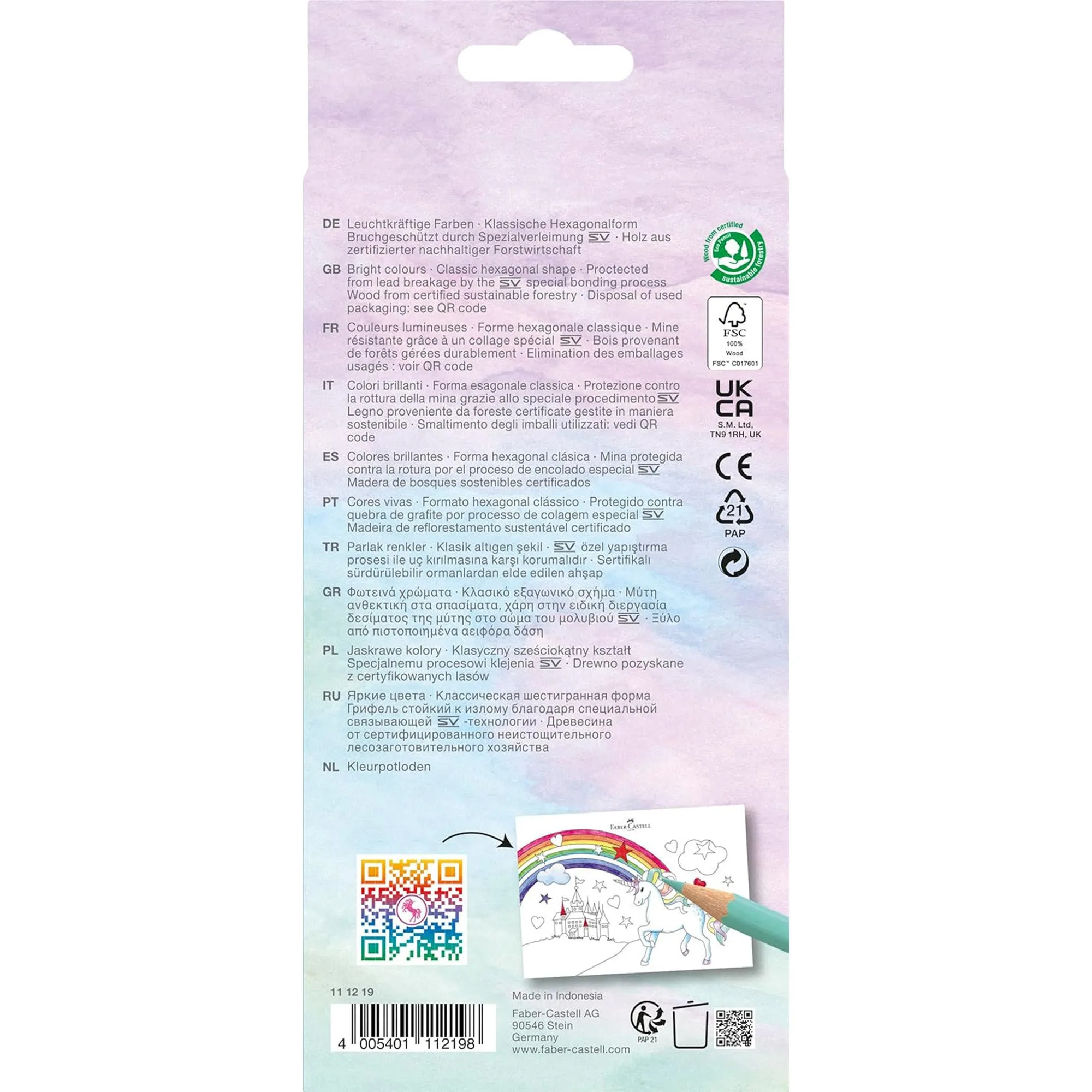Unicorn Colouring Pencils