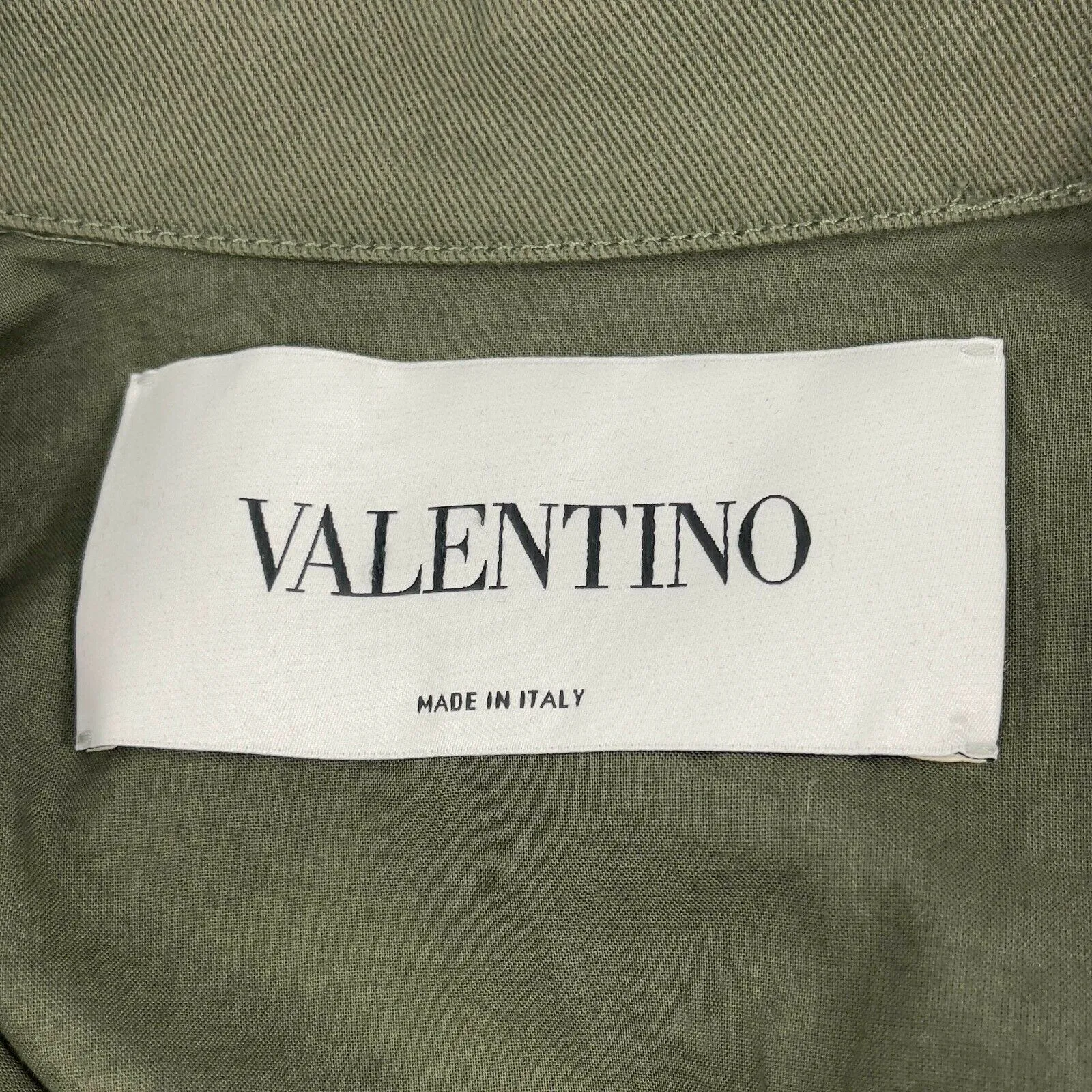 Valentino - Beaded Embroidered Fringe Back Jacket - Olive Green - Size 00