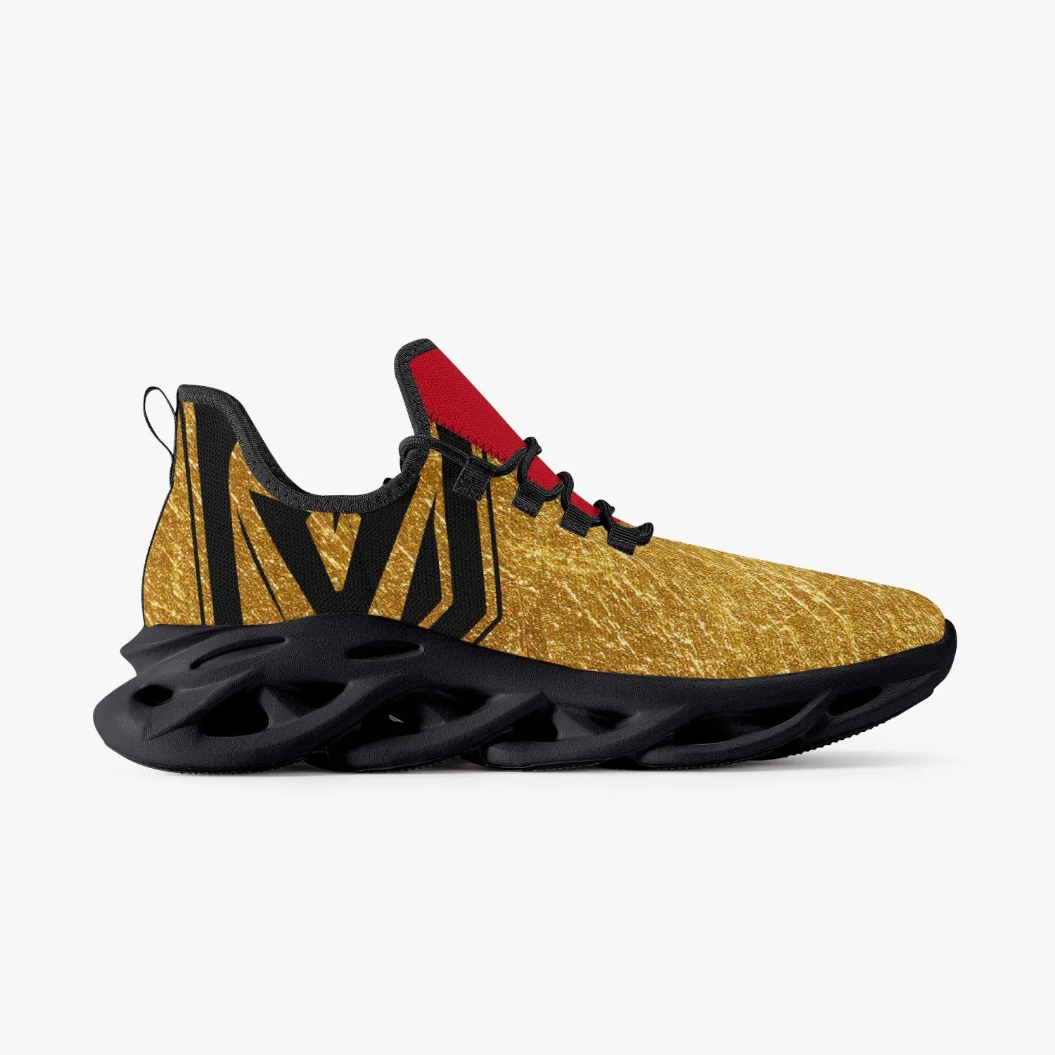 Vegas Hockey Bounce Mesh Knit Sneakers - Black sole