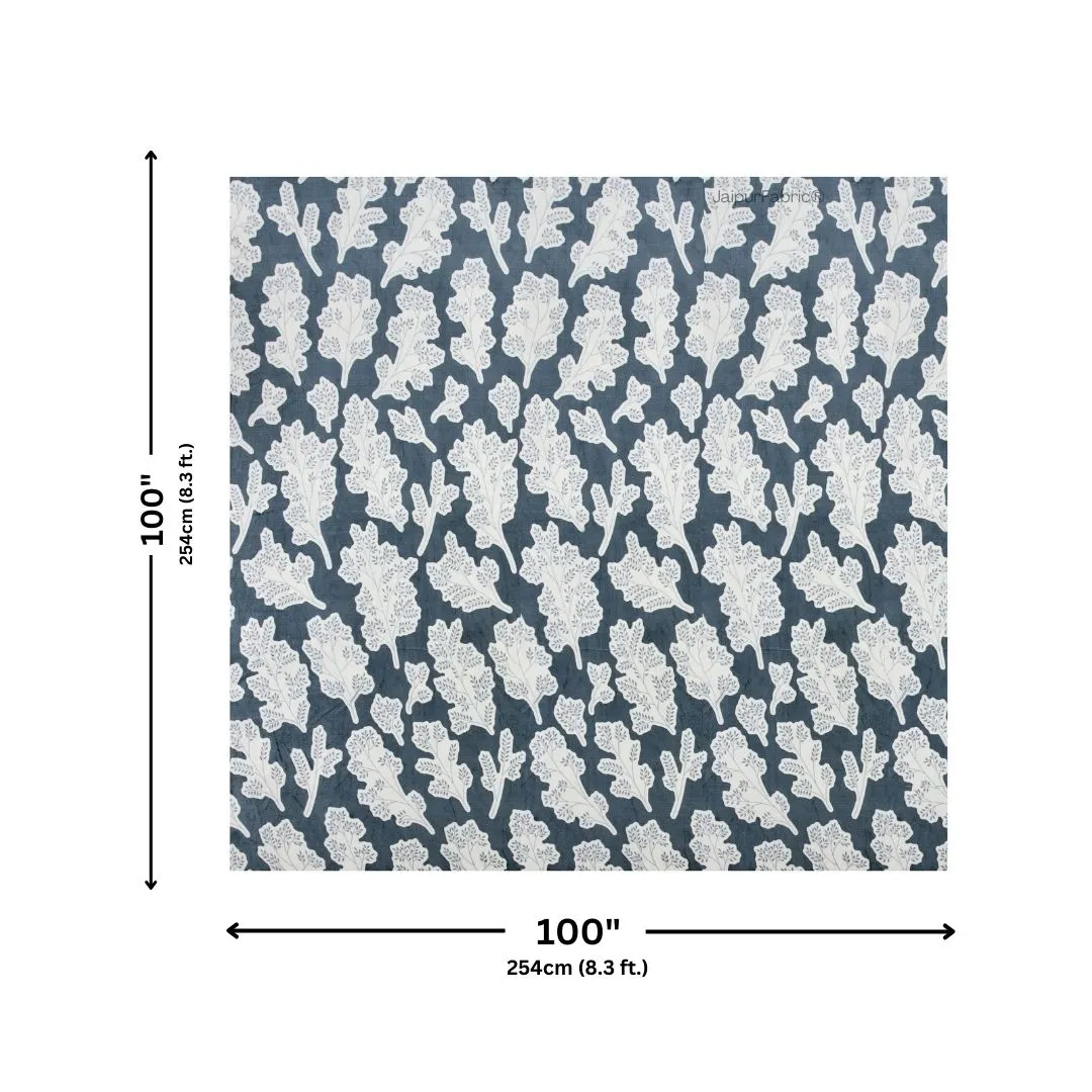 Winter Leaf Bliss Cozy Nights Woolen Double Bedsheet