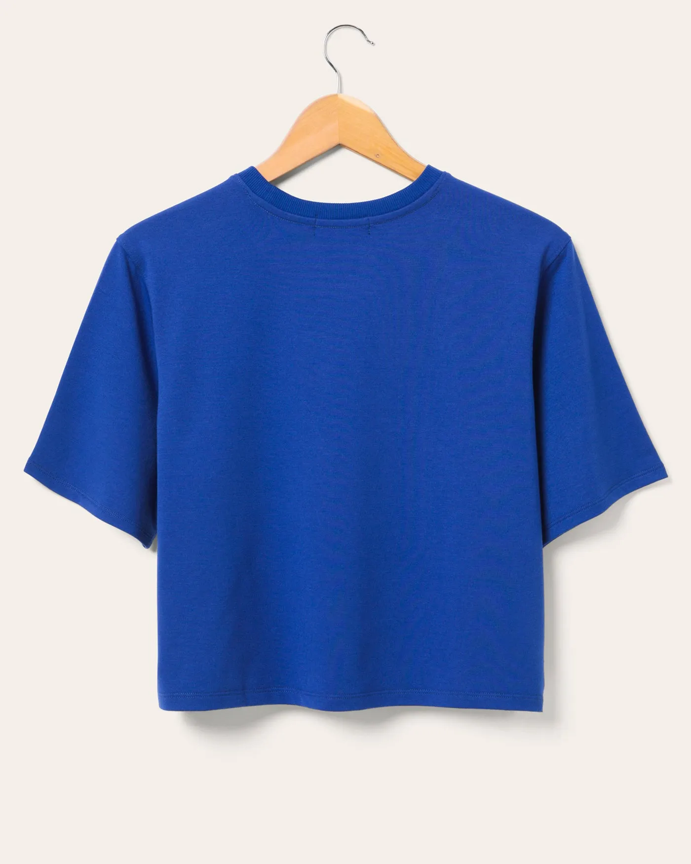 Women's Denver Broncos Color Block Crop Tee