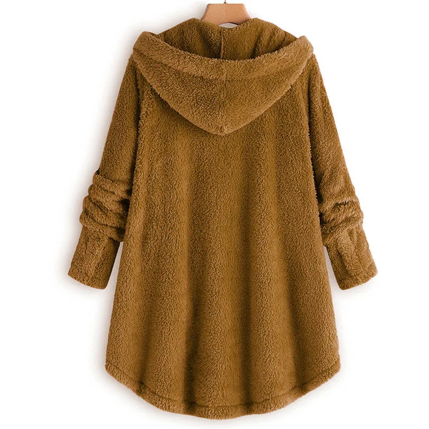 Women's Warm Hooded Coat | Plus Size