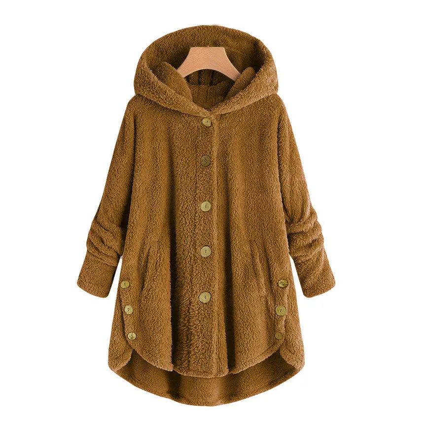 Women's Warm Hooded Coat | Plus Size